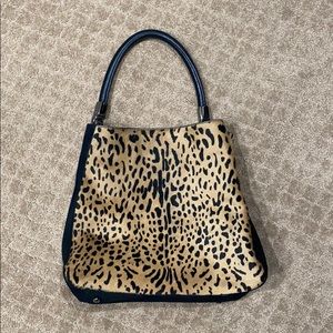 Gorgeous calf skin & leopard bag